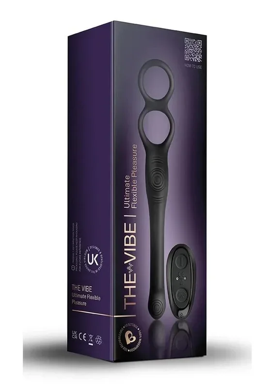 The-Vibe Silicone Rechargeable Anal Stimulator with Remote Control