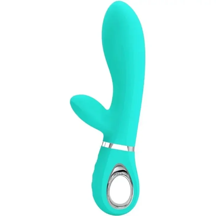 Thomas Super Soft Silicone Rabbit Vibrator – Turquoise