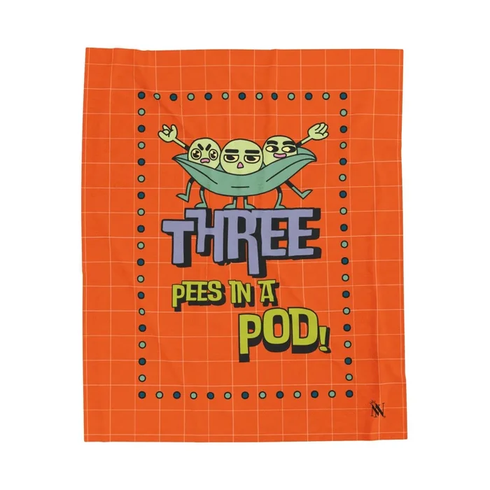 Three Pees in a Pod | Mix & Match Fun-Flirty Lovers’ Blankets
