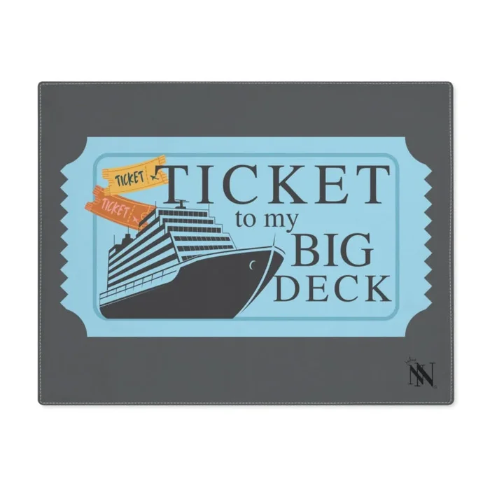 Ticket to Big Deck Vacation | Mix & Match Playful Fun-Flirty Lovers’ Toy Mats