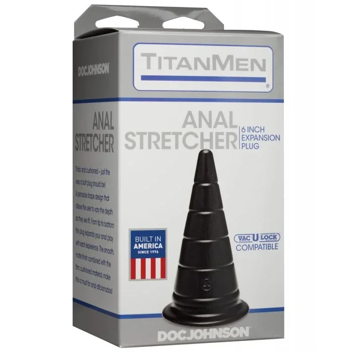 Titanmen 6″ Anal Stretcher – Black