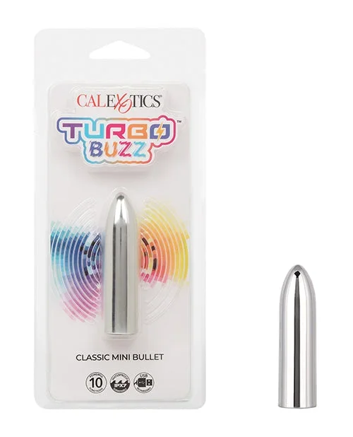Turbo Buzz Classic Mini Bullet Vibrator – Silver