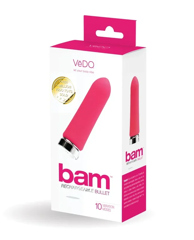 VeDO Bam Rechargeable Bullet – Foxy Pink