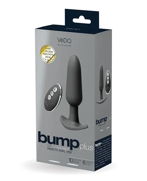 VeDO Bump Plus Rechargeable Remote Control Anal Vibe – Just Black