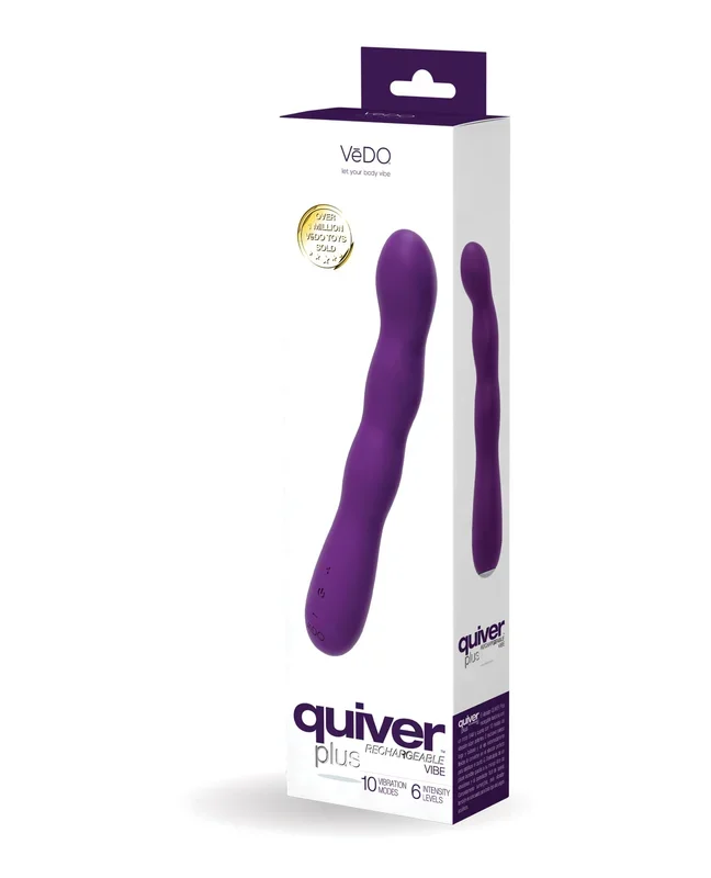 VeDO Quiver Plus Rechargeable Vibe – Deep Purple