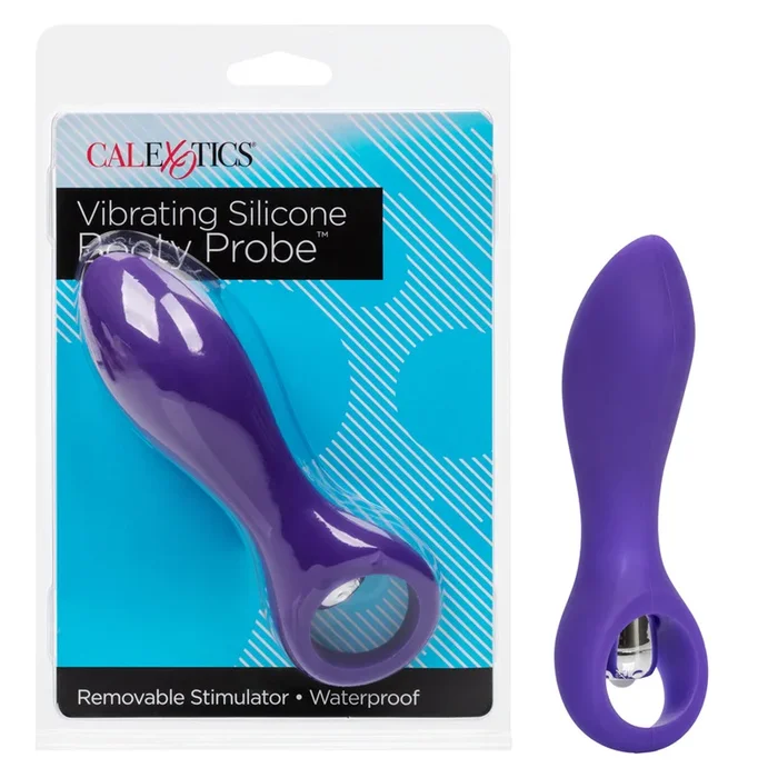 Vibrating Silicone Booty Probe Purple