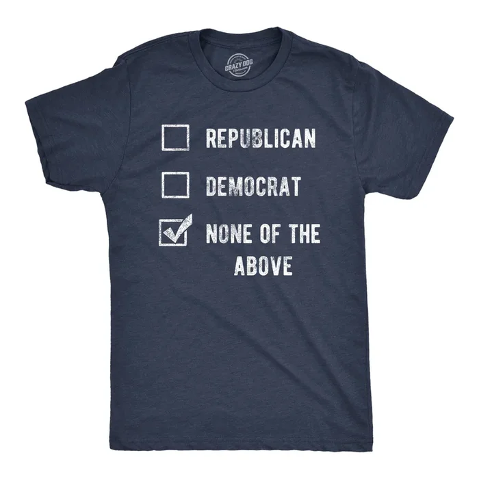 Voting Ballot None Of The Above Men’s T Shirt