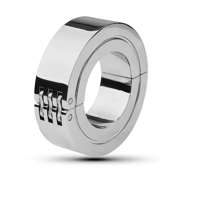 Weighted Metal Cock Ring with Double Ring Design