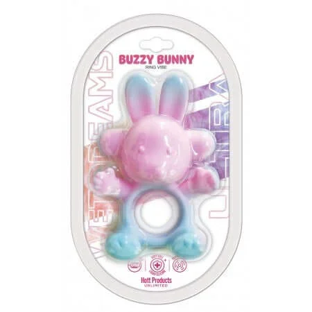 Wet Dreams Buzzy Bunny Rechargeable Silicone Cock Ring
