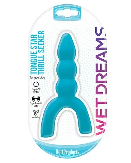 Wet Dreams Tongue Star Thrill Seeker Vibe – Blue