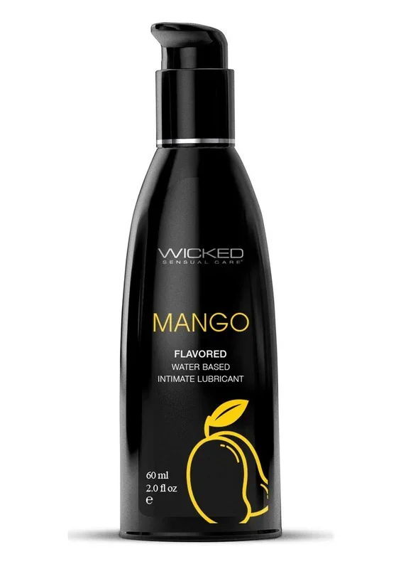 Wicked Aqua Water Based Flavored Lubricant Mango