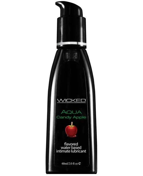 Wicked Sensual Care Aqua Water Based Lubricant – 2 oz Candy Apple