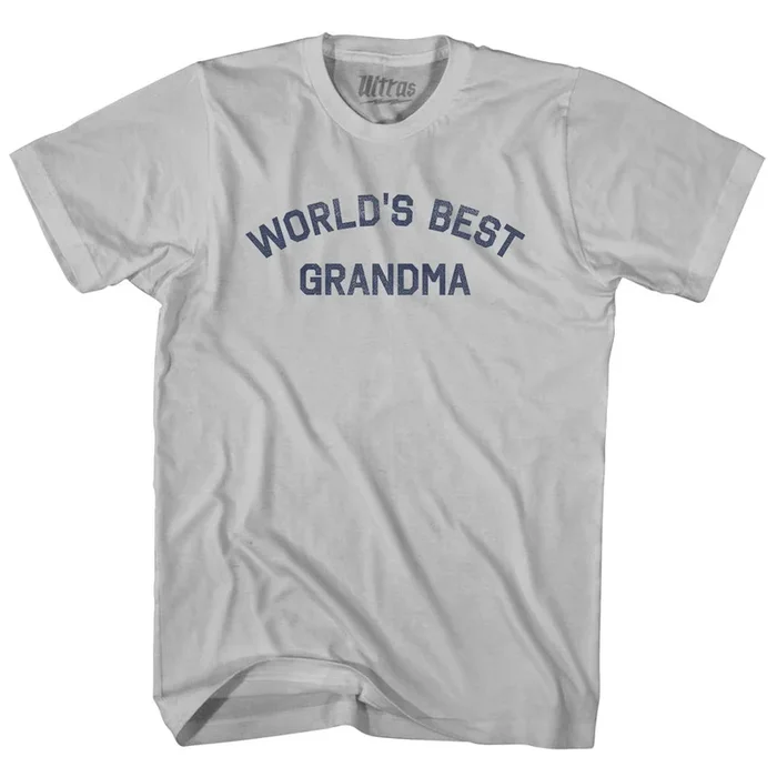 World’s Best Grandma Adult Cotton T-shirt