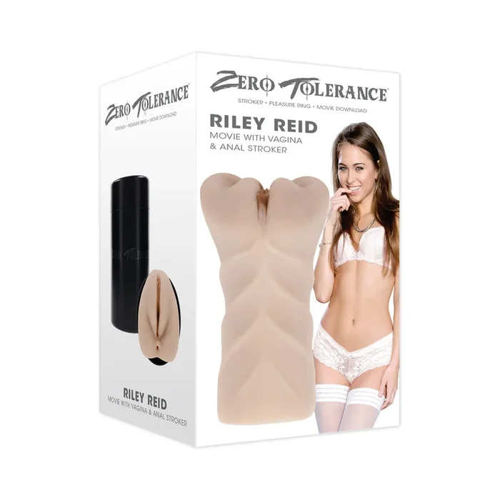 Zero Tolerance Riley Reid Movie with Vagina & Anal Stroker Light