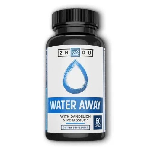 Zhou Nutrition, Water Away With Dandelion And Potassium, 60 Veg Caps