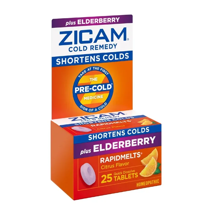 Zicam Cold Remedy RapidMelts Citrus Plus Elderberry 25 ct