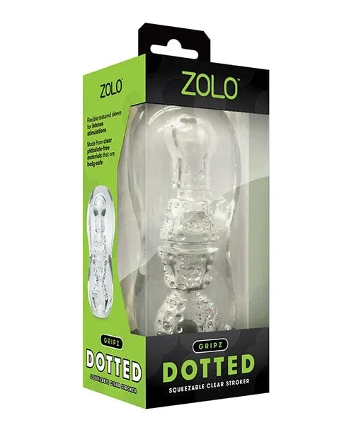 ZOLO Gripz Dotted Stroker – Clear