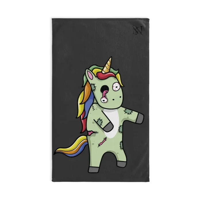 Zombie Unicorn Dark Grey | Mix & Match Original Fun-Flirty Lovers’ Towels